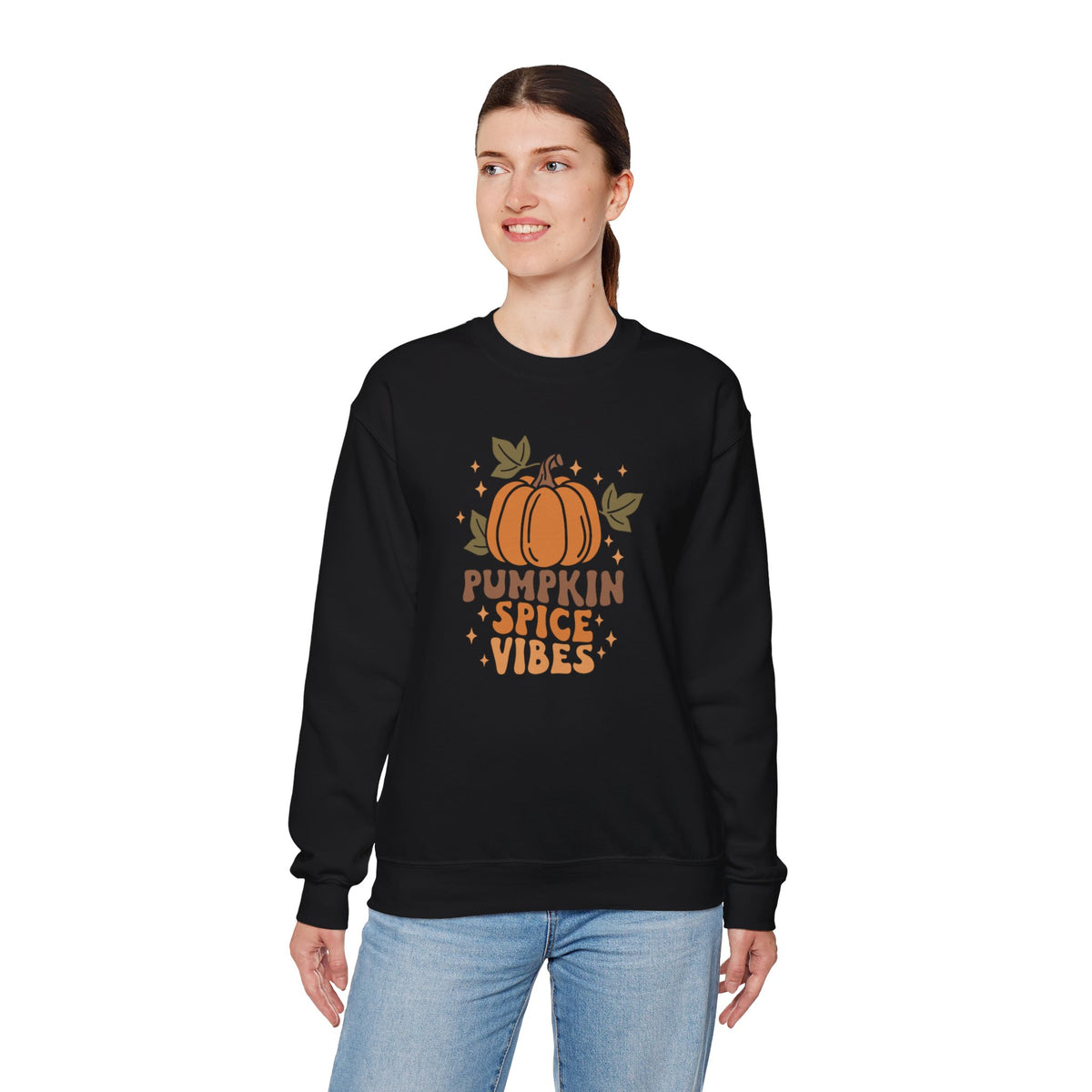 Pumpkin Spice Vibes Unisex Heavy Blend™ Crewneck Sweatshirt