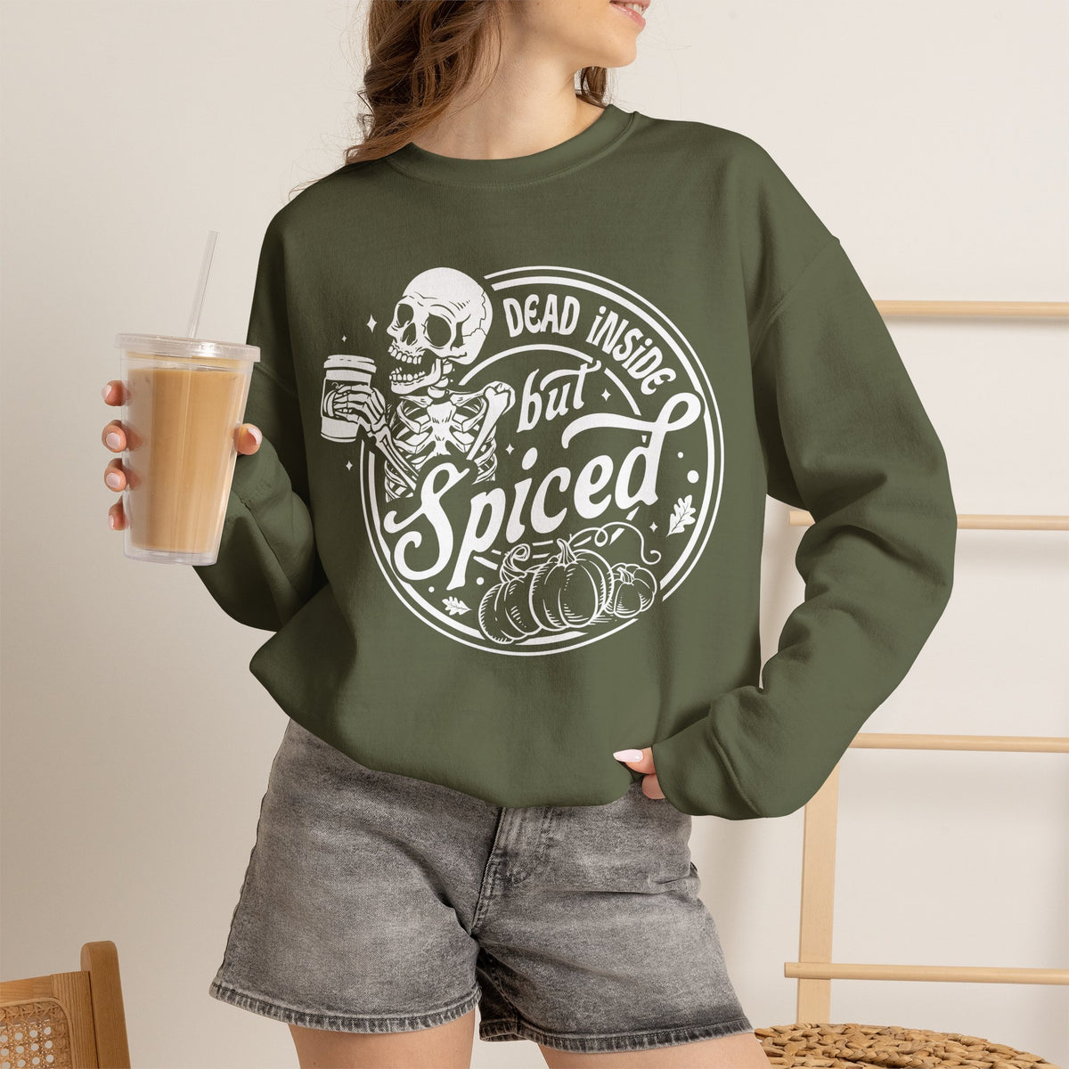 Dead Inside but Spiced Unisex Heavy Blend™ Crewneck Sweatshirt