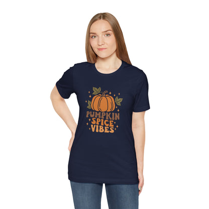 Pumpkin Spice Vibes Unisex Jersey Short Sleeve Tee
