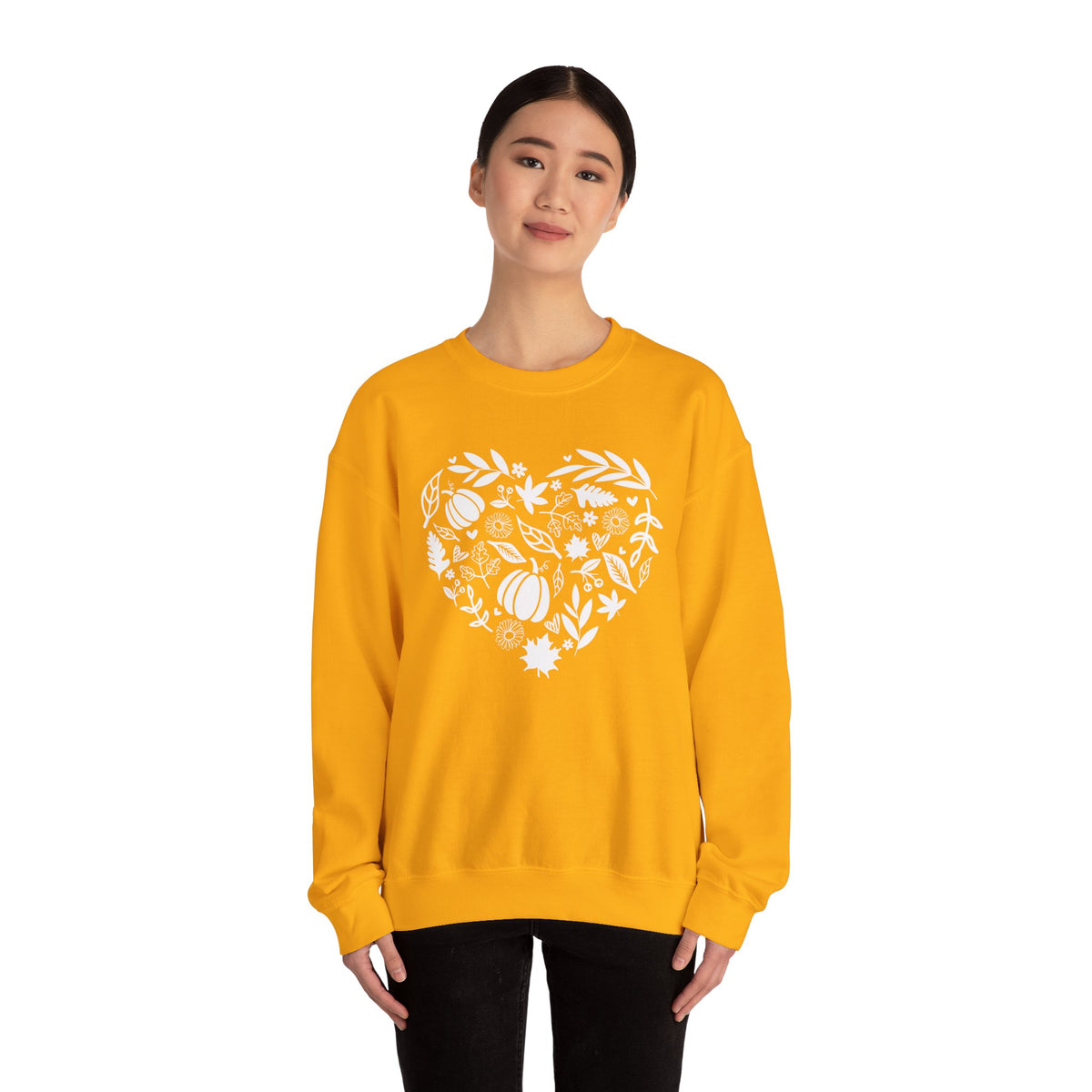 Fall Heart Unisex Heavy Blend™ Crewneck Sweatshirt