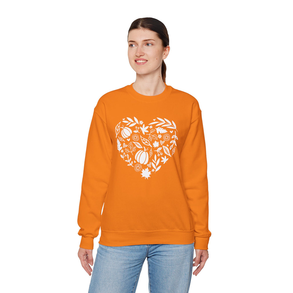 Fall Heart Unisex Heavy Blend™ Crewneck Sweatshirt