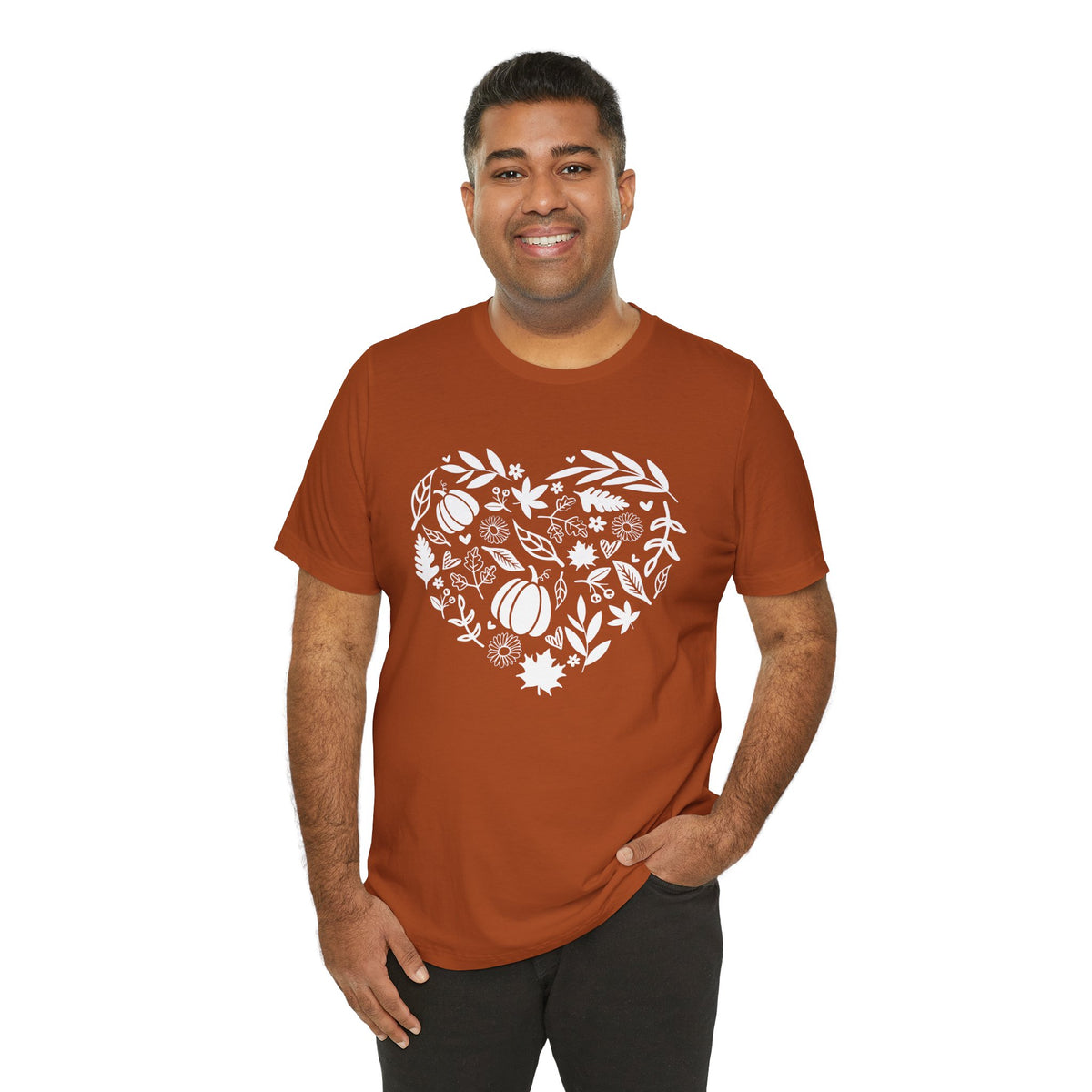 Fall Heart Unisex Jersey Short Sleeve Tee