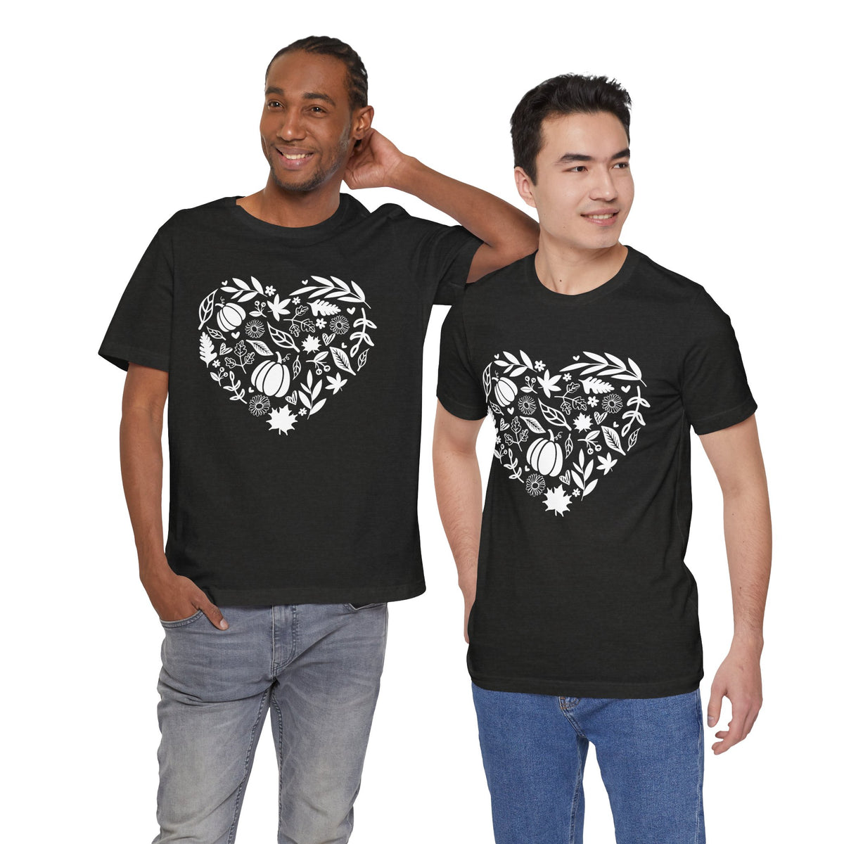 Fall Heart Unisex Jersey Short Sleeve Tee