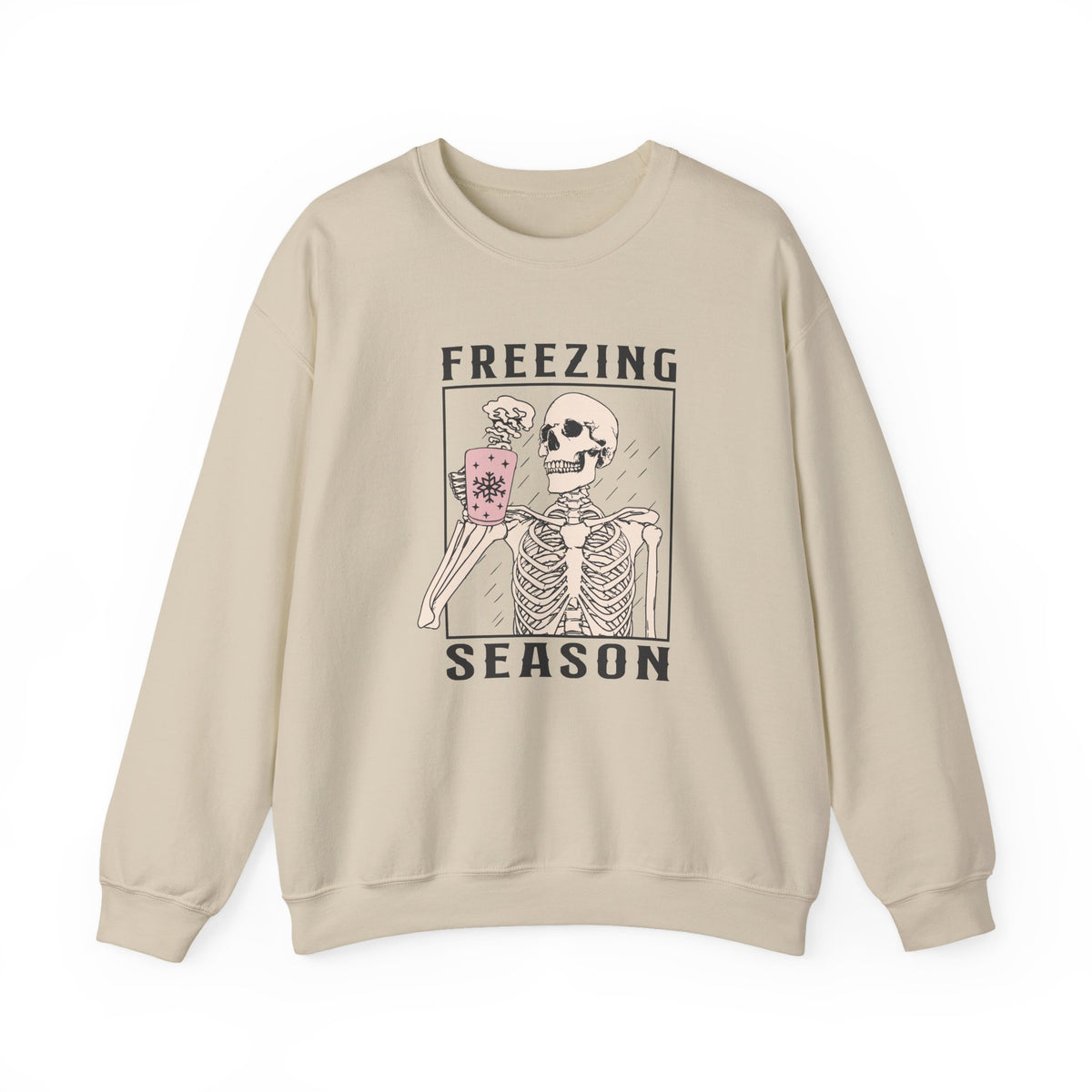 Freezing Season Skeleton Unisex Heavy Blend™ Crewneck Sweatshirt
