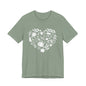 Fall Heart Unisex Jersey Short Sleeve Tee