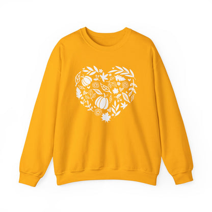 Fall Heart Unisex Heavy Blend™ Crewneck Sweatshirt