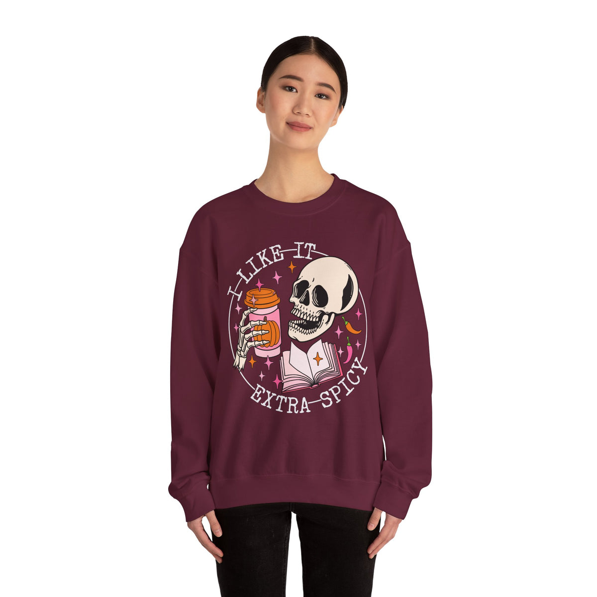 I Like It Extra Spicy Unisex Heavy Blend™ Crewneck Sweatshirt