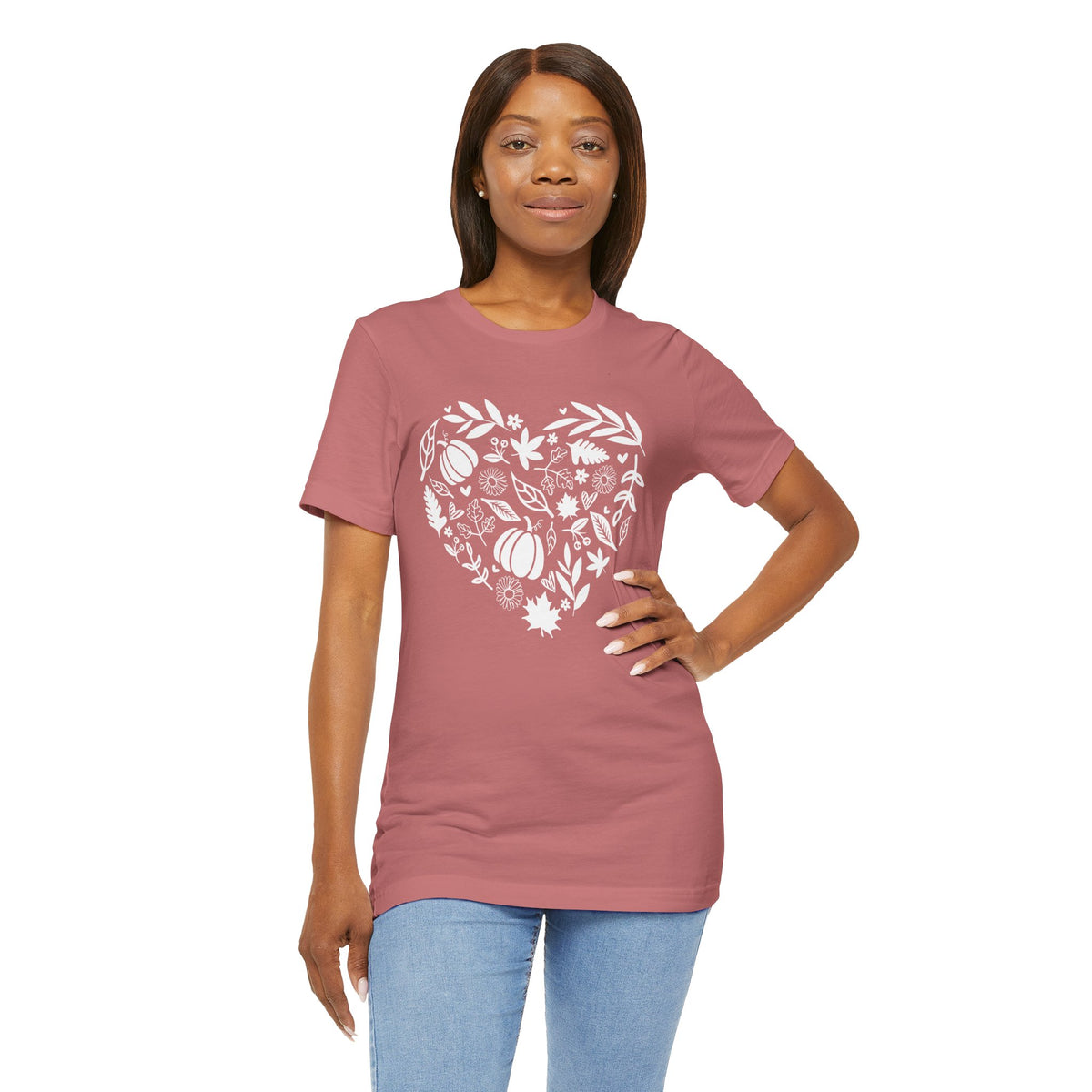 Fall Heart Unisex Jersey Short Sleeve Tee