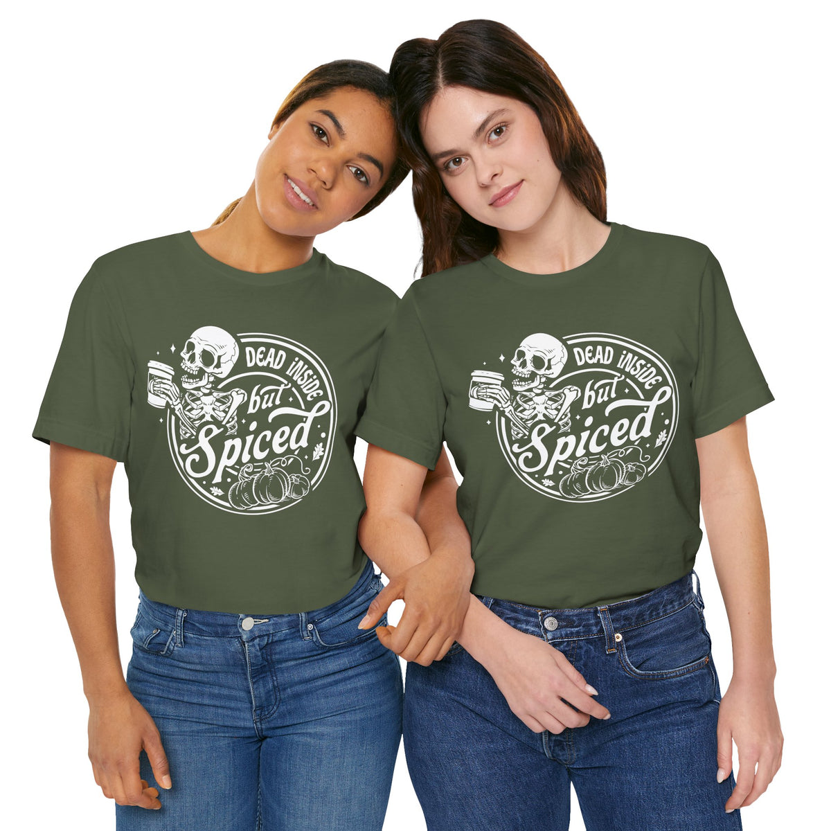 Dead Inside but Spiced Unisex Jersey Short Sleeve Tee
