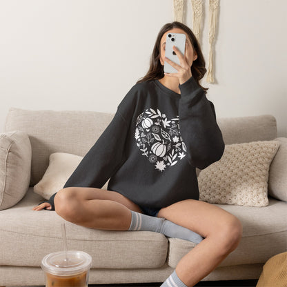 Fall Heart Unisex Heavy Blend™ Crewneck Sweatshirt