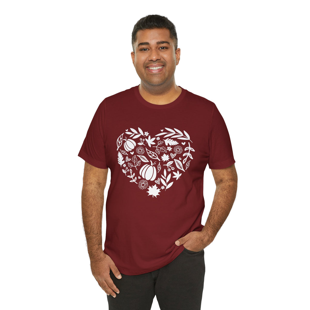 Fall Heart Unisex Jersey Short Sleeve Tee