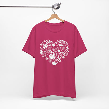 Fall Heart Unisex Jersey Short Sleeve Tee