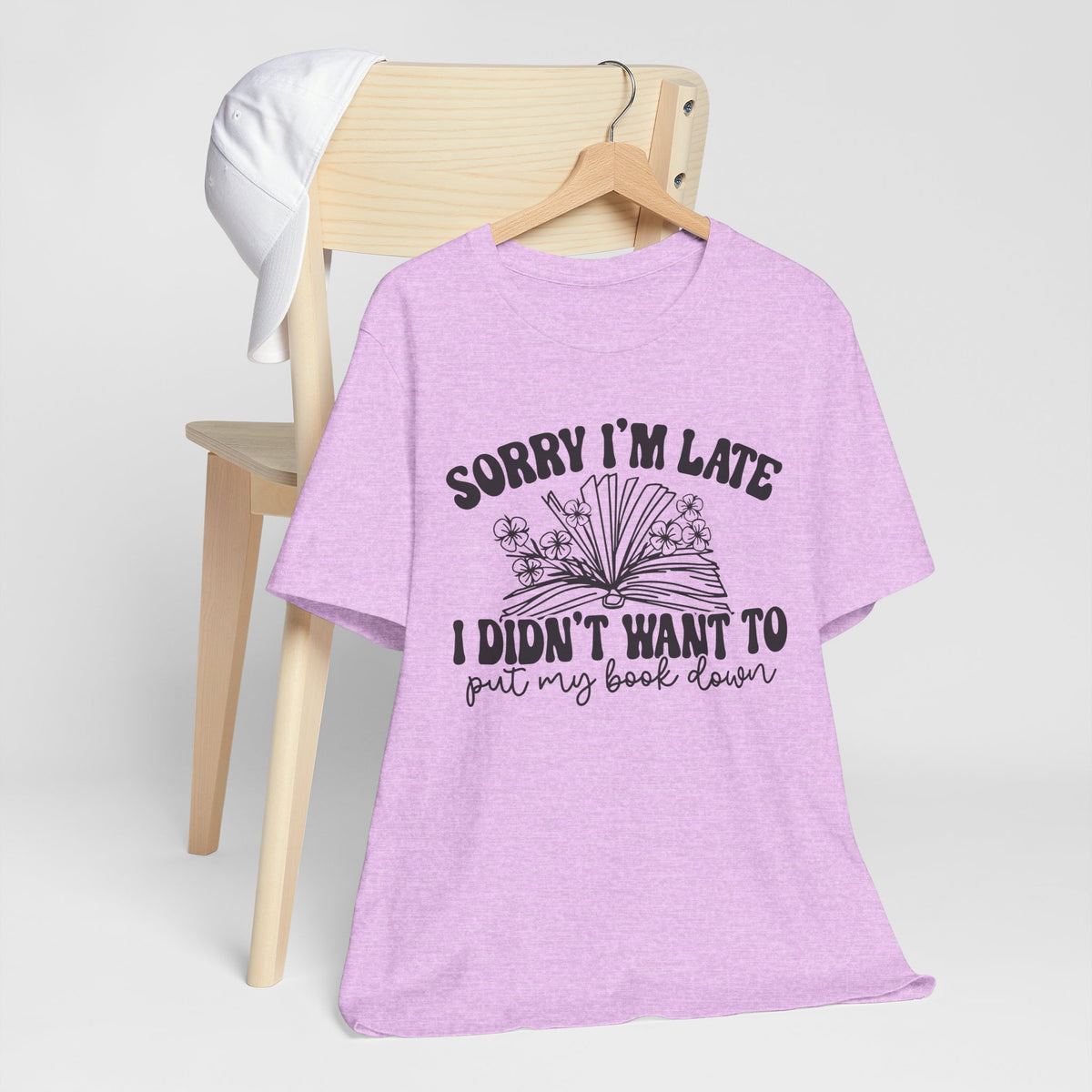 Sorry I'm Late I Didn't Want to Put My Book Down Unisex Jersey Short Sleeve Tee