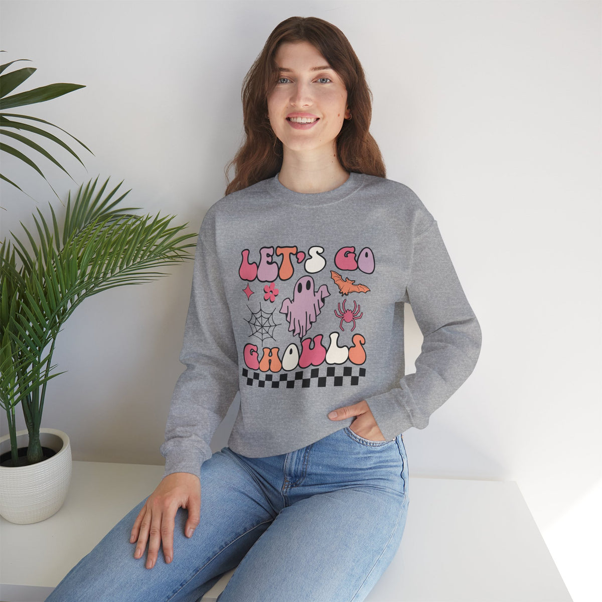 Let's Go Ghouls Unisex Heavy Blend™ Crewneck Sweatshirt