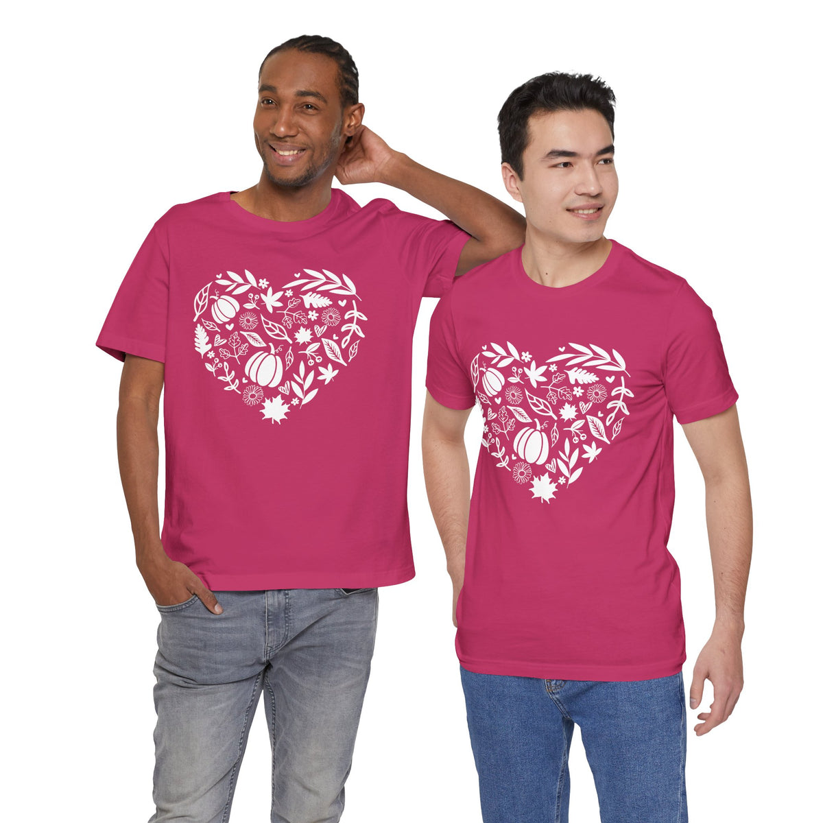 Fall Heart Unisex Jersey Short Sleeve Tee