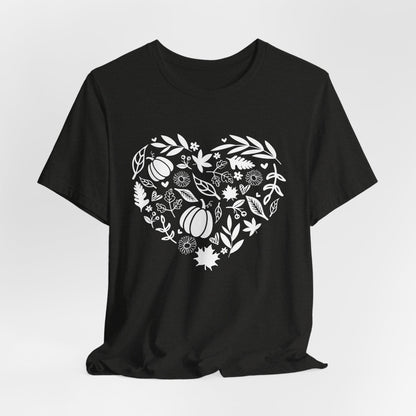 Fall Heart Unisex Jersey Short Sleeve Tee