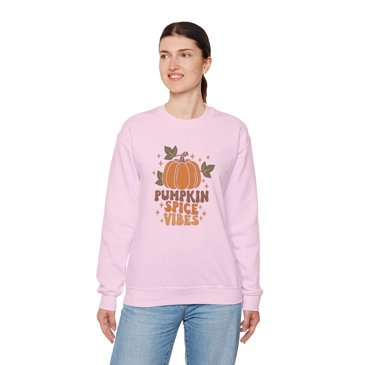 Pumpkin Spice Vibes Unisex Heavy Blend™ Crewneck Sweatshirt