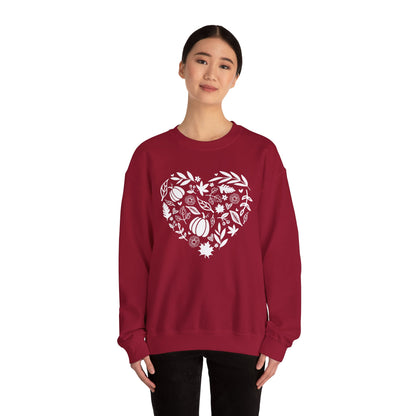 Fall Heart Unisex Heavy Blend™ Crewneck Sweatshirt