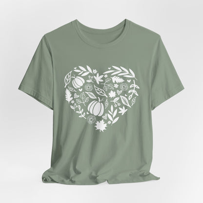 Fall Heart Unisex Jersey Short Sleeve Tee