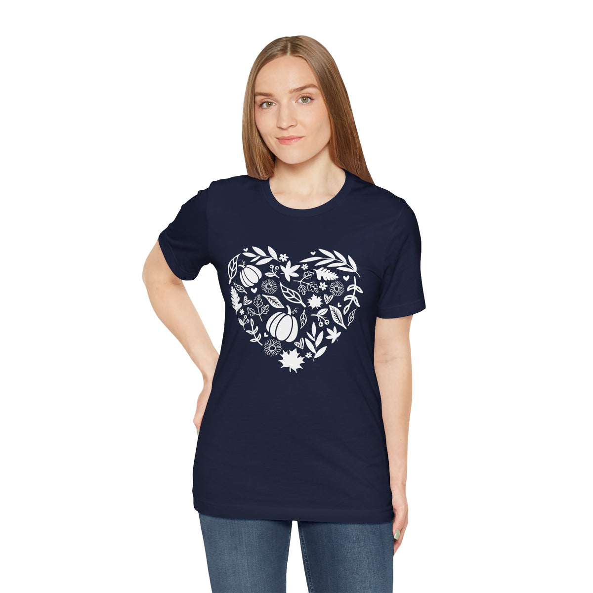 Fall Heart Unisex Jersey Short Sleeve Tee