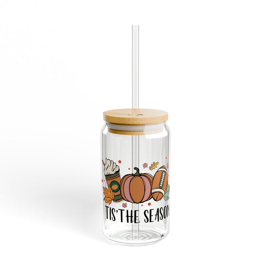 Tis The Season Sipper Glass, 16oz