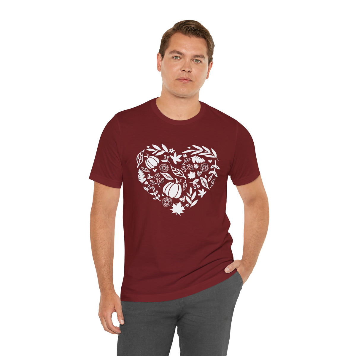 Fall Heart Unisex Jersey Short Sleeve Tee