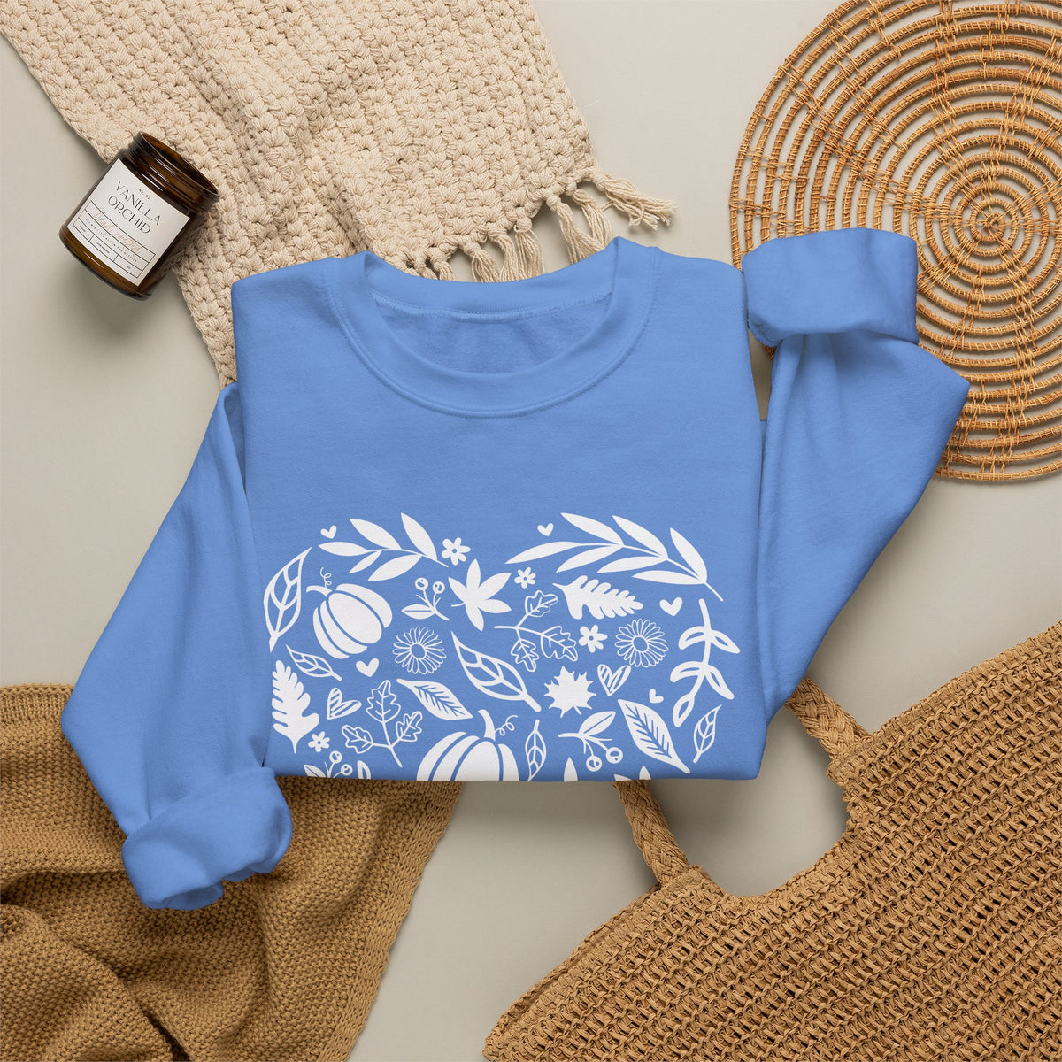 Fall Heart Unisex Heavy Blend™ Crewneck Sweatshirt