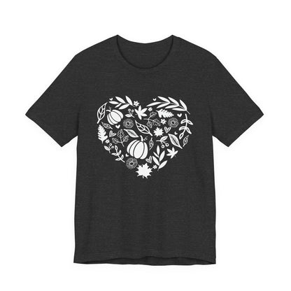 Fall Heart Unisex Jersey Short Sleeve Tee