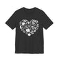 Fall Heart Unisex Jersey Short Sleeve Tee
