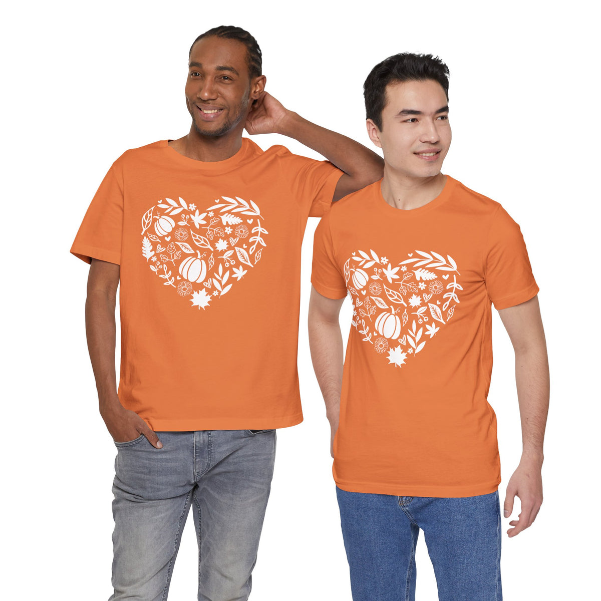 Fall Heart Unisex Jersey Short Sleeve Tee