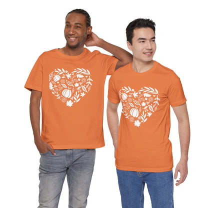 Fall Heart Unisex Jersey Short Sleeve Tee