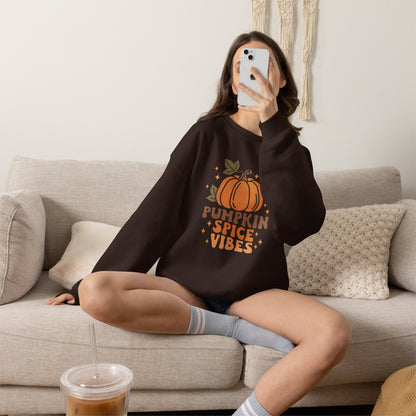 Pumpkin Spice Vibes Unisex Heavy Blend™ Crewneck Sweatshirt