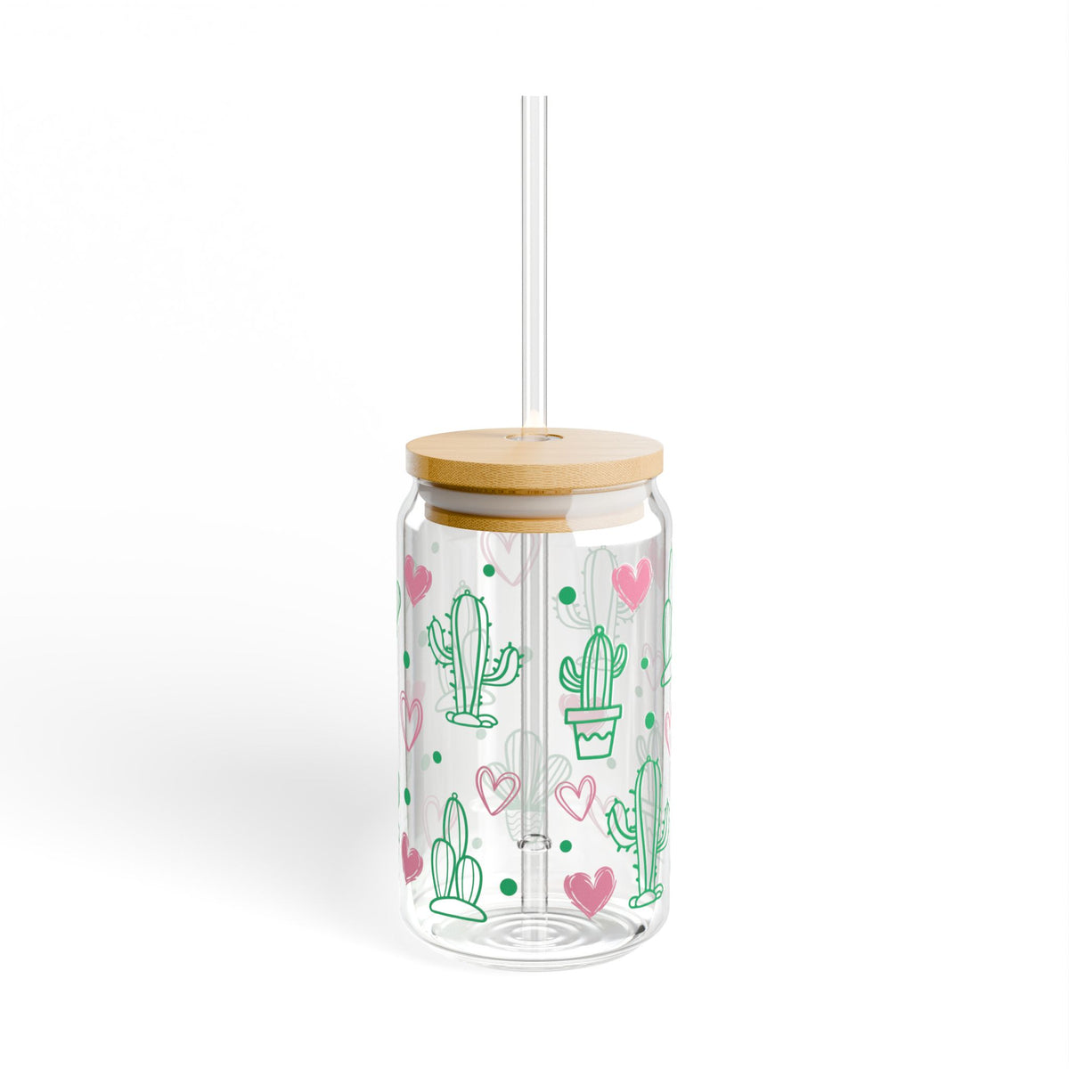 Cactus Love Sipper Glass, 16oz