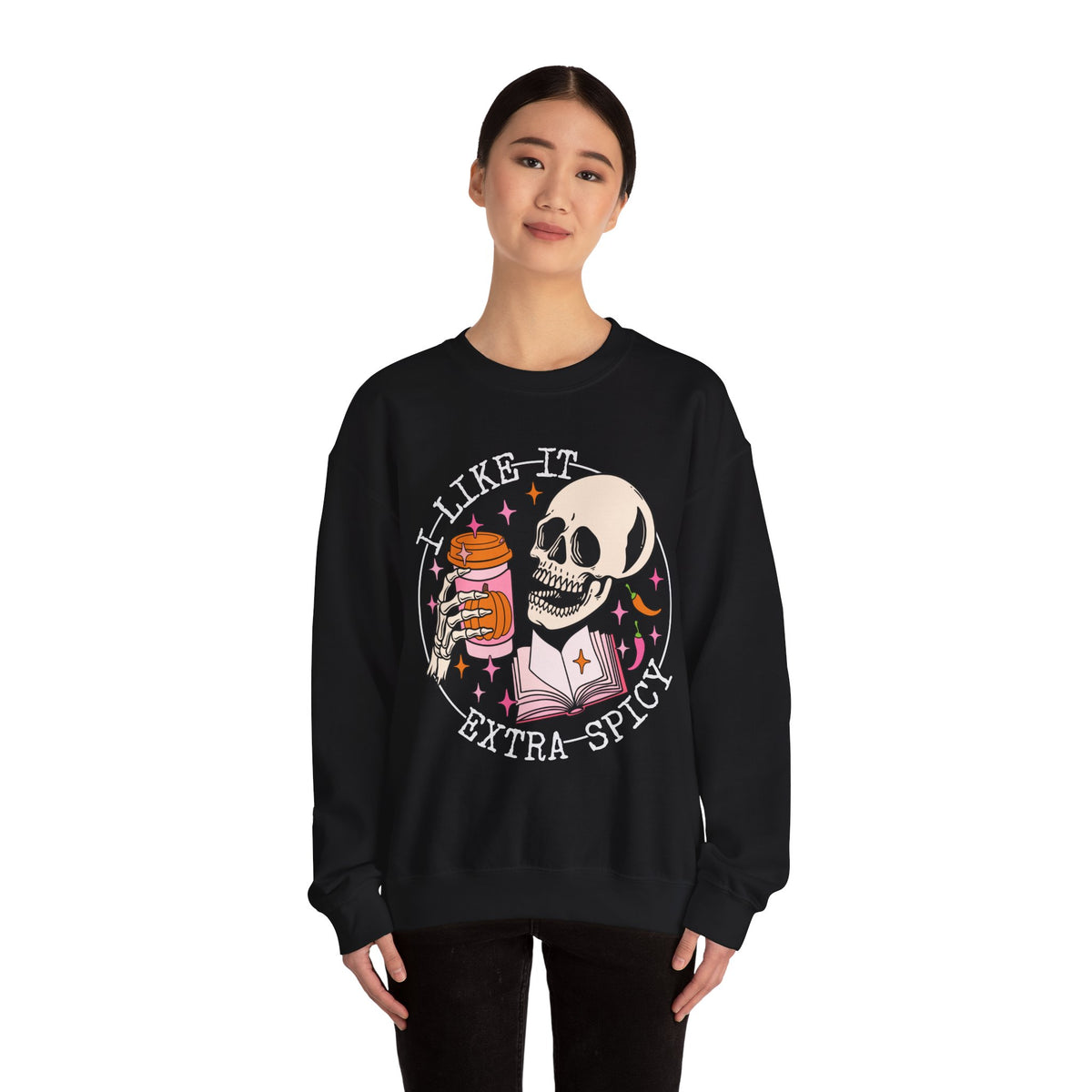 I Like It Extra Spicy Unisex Heavy Blend™ Crewneck Sweatshirt