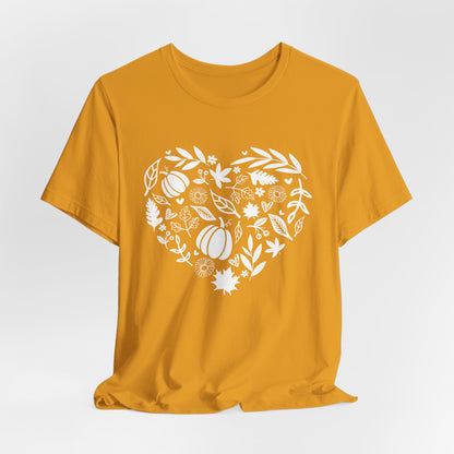 Fall Heart Unisex Jersey Short Sleeve Tee