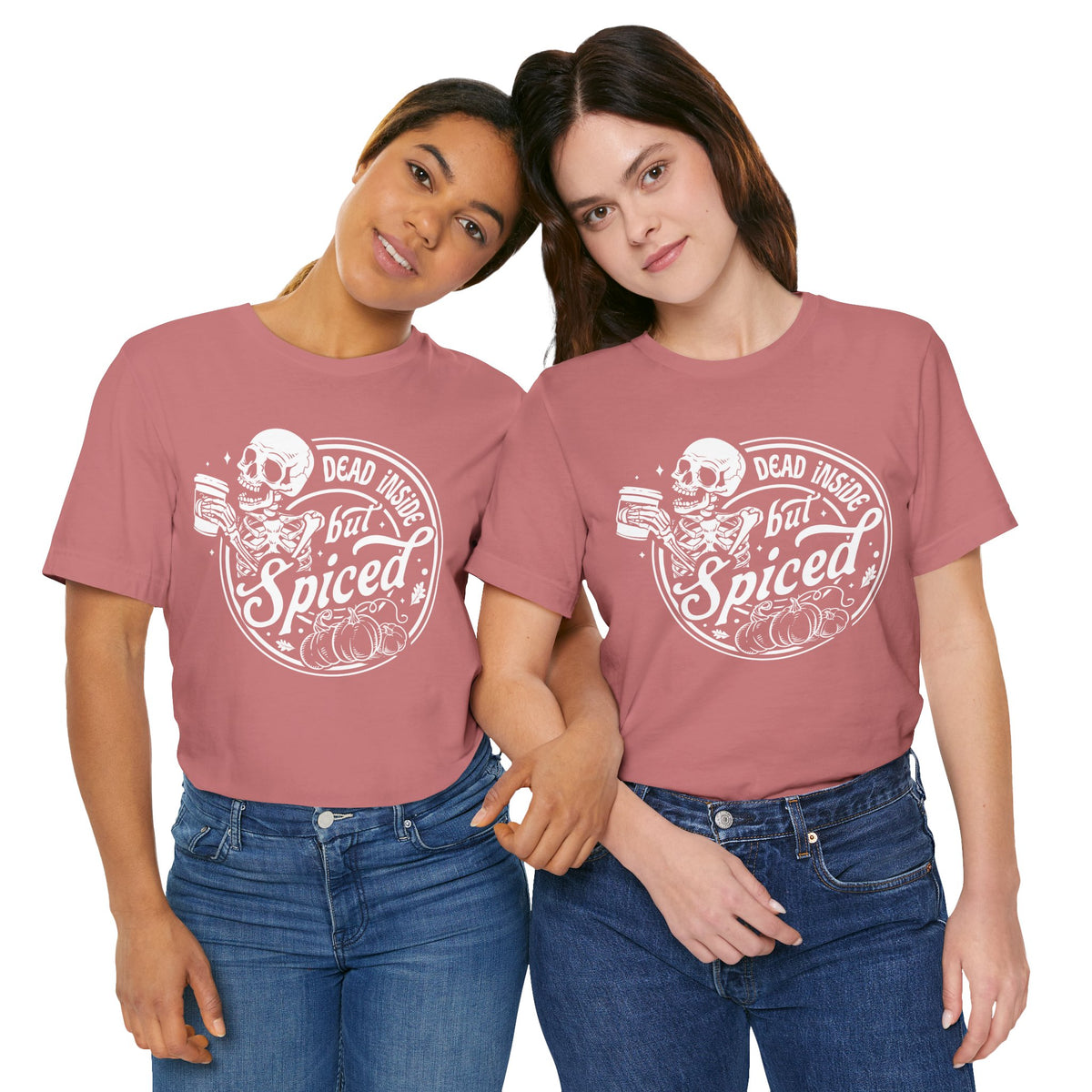 Dead Inside but Spiced Unisex Jersey Short Sleeve Tee