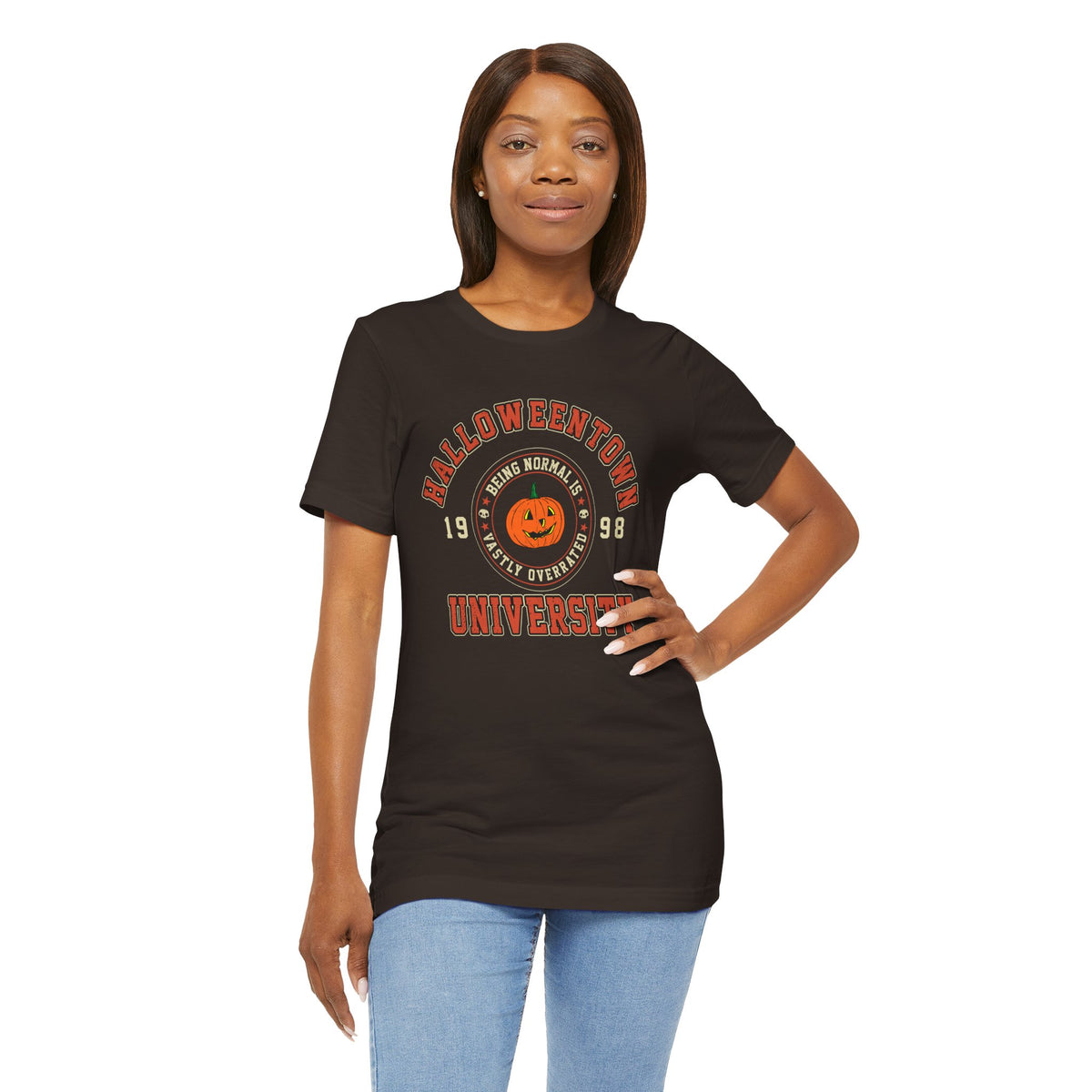 Halloween Town University Unisex Jersey Short Sleeve Tee