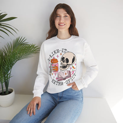I Like It Extra Spicy Unisex Heavy Blend™ Crewneck Sweatshirt