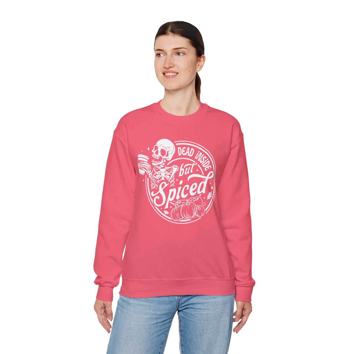 Dead Inside but Spiced Unisex Heavy Blend™ Crewneck Sweatshirt