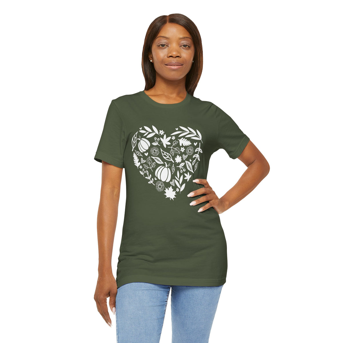 Fall Heart Unisex Jersey Short Sleeve Tee