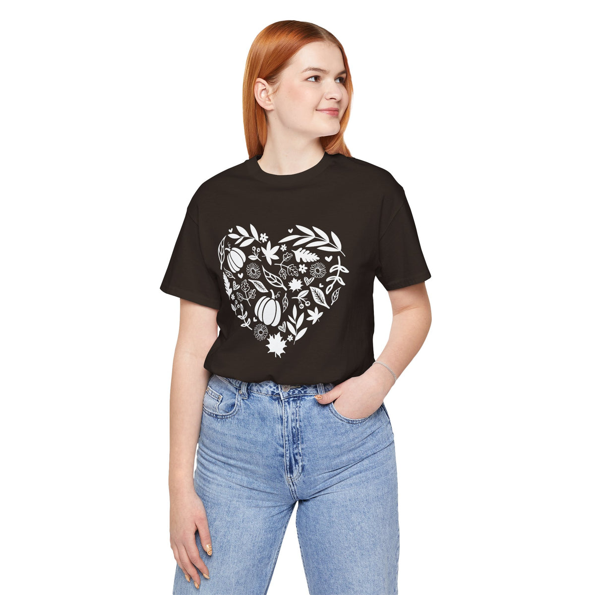 Fall Heart Unisex Jersey Short Sleeve Tee