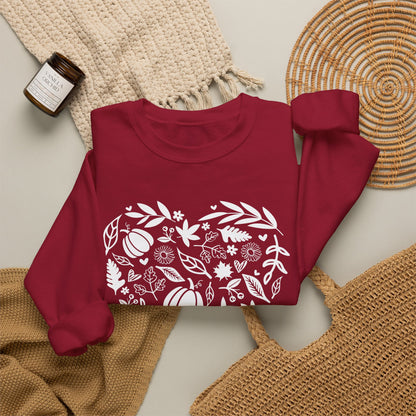 Fall Heart Unisex Heavy Blend™ Crewneck Sweatshirt