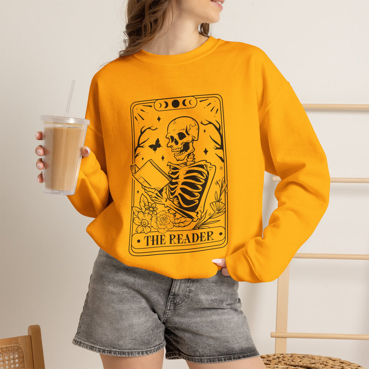 The Reader Tarot Unisex Heavy Blend™ Crewneck Sweatshirt