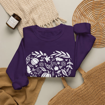 Fall Heart Unisex Heavy Blend™ Crewneck Sweatshirt