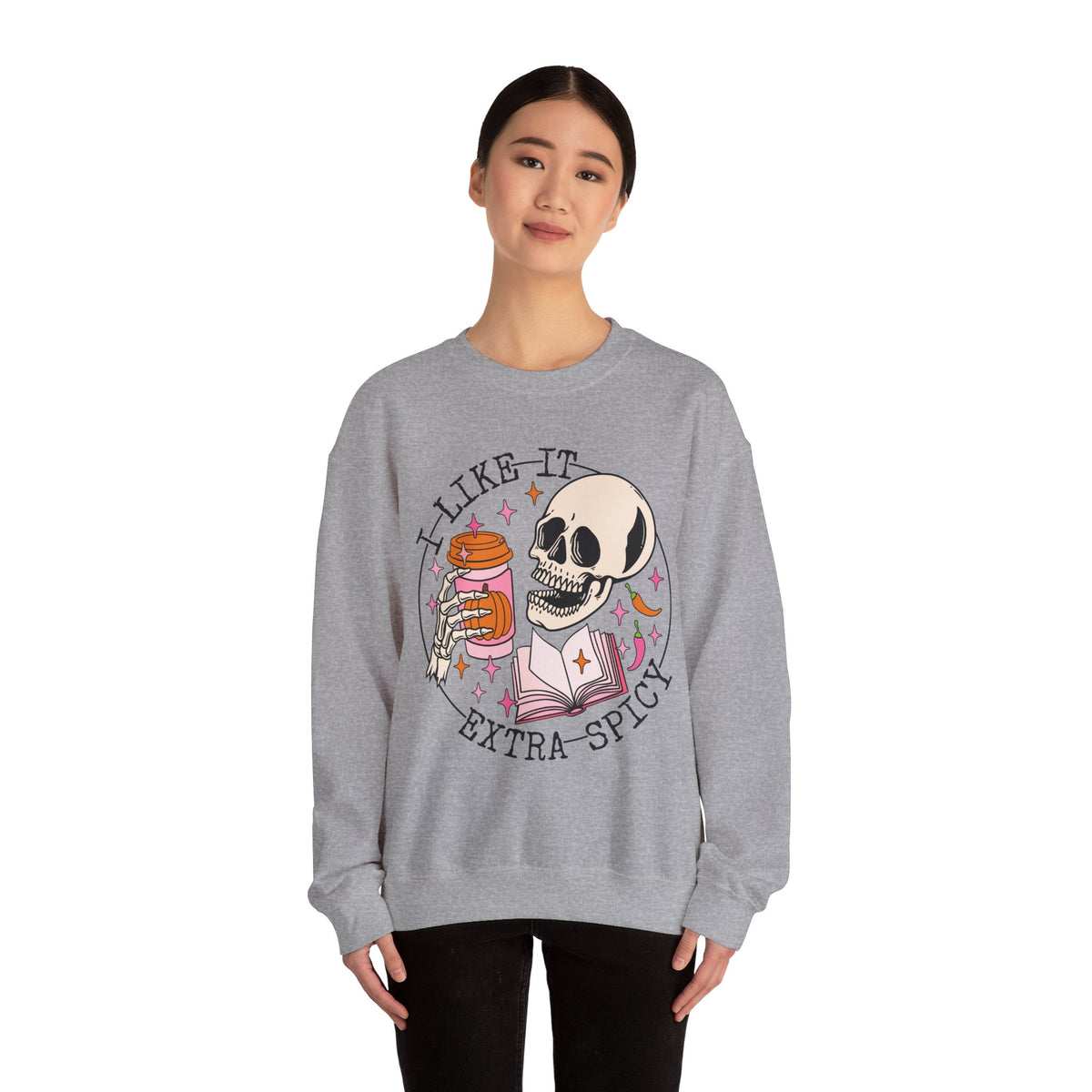 I Like It Extra Spicy Unisex Heavy Blend™ Crewneck Sweatshirt