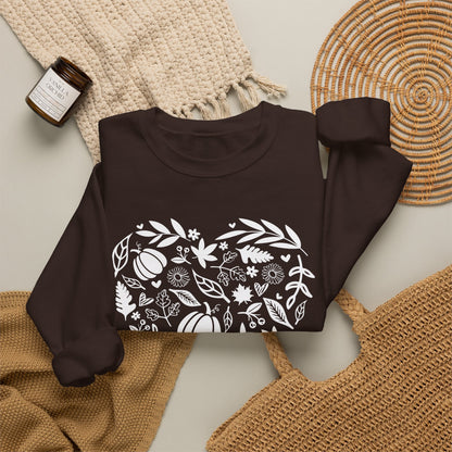 Fall Heart Unisex Heavy Blend™ Crewneck Sweatshirt