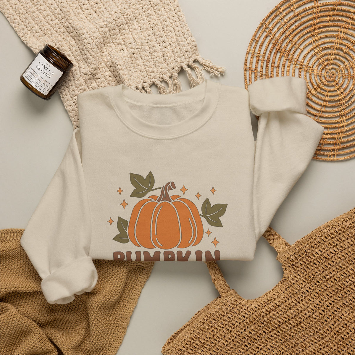 Pumpkin Spice Vibes Unisex Heavy Blend™ Crewneck Sweatshirt