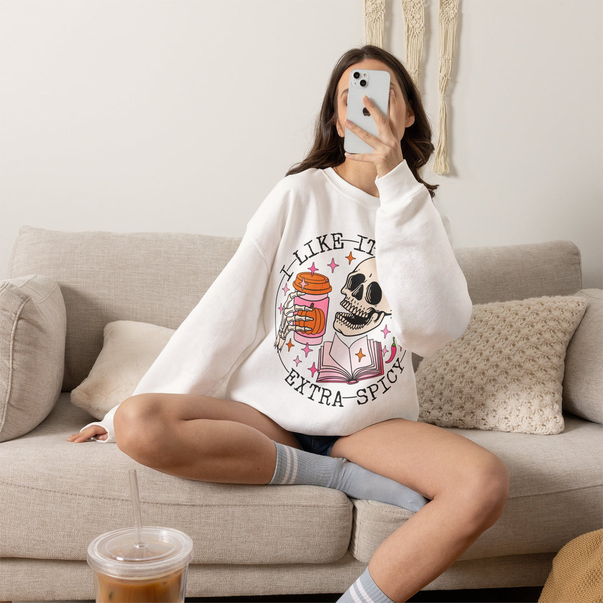 I Like It Extra Spicy Unisex Heavy Blend™ Crewneck Sweatshirt