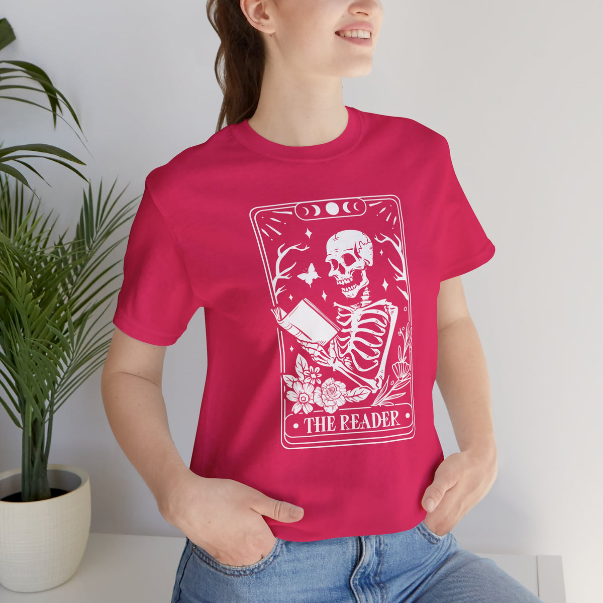 The Reader Tarot Unisex Jersey Short Sleeve Tee