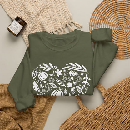 Fall Heart Unisex Heavy Blend™ Crewneck Sweatshirt